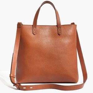 Madewell Tan Leather Transport Tote